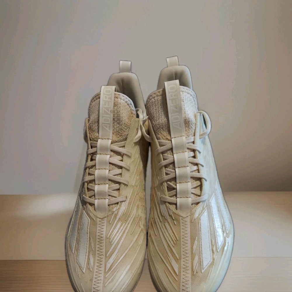 Adidas Adizero 5-Star 7.0 X Primeknit Ivory Gray Cleats  Men's Sz11 Football